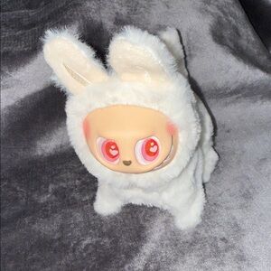 White Labubu Musical Dog Toy